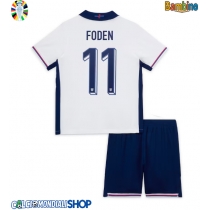 Maglie da calcio Inghilterra Phil Foden #11 Prima Maglia Bambino Europei 2024 Manica Corta (+ Pantaloni corti)